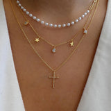 Collar vintage de varios estilos en color dorado nuevo para mujer, conjunto de collares con colgante de cristal multicapa de estilo bohemio y moderno, regalos de joyería