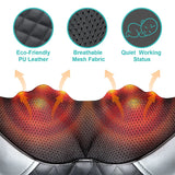 Heated Shiatsu Neck and Shoulder Massager – Deep Tissue Kneading with 3-Speed Settings