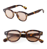 Vintage Shell Round Sunglasses – Retro Fashion Shades for Men & Women (UV400 Protection)