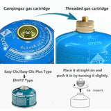 Campingaz Easy-Clic to Screw-Type Gas Adapter for Camping Stoves