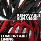 Ultralight Bike Helmet with LED Taillight - 22-Vent Cycling Helmet for Men & Women