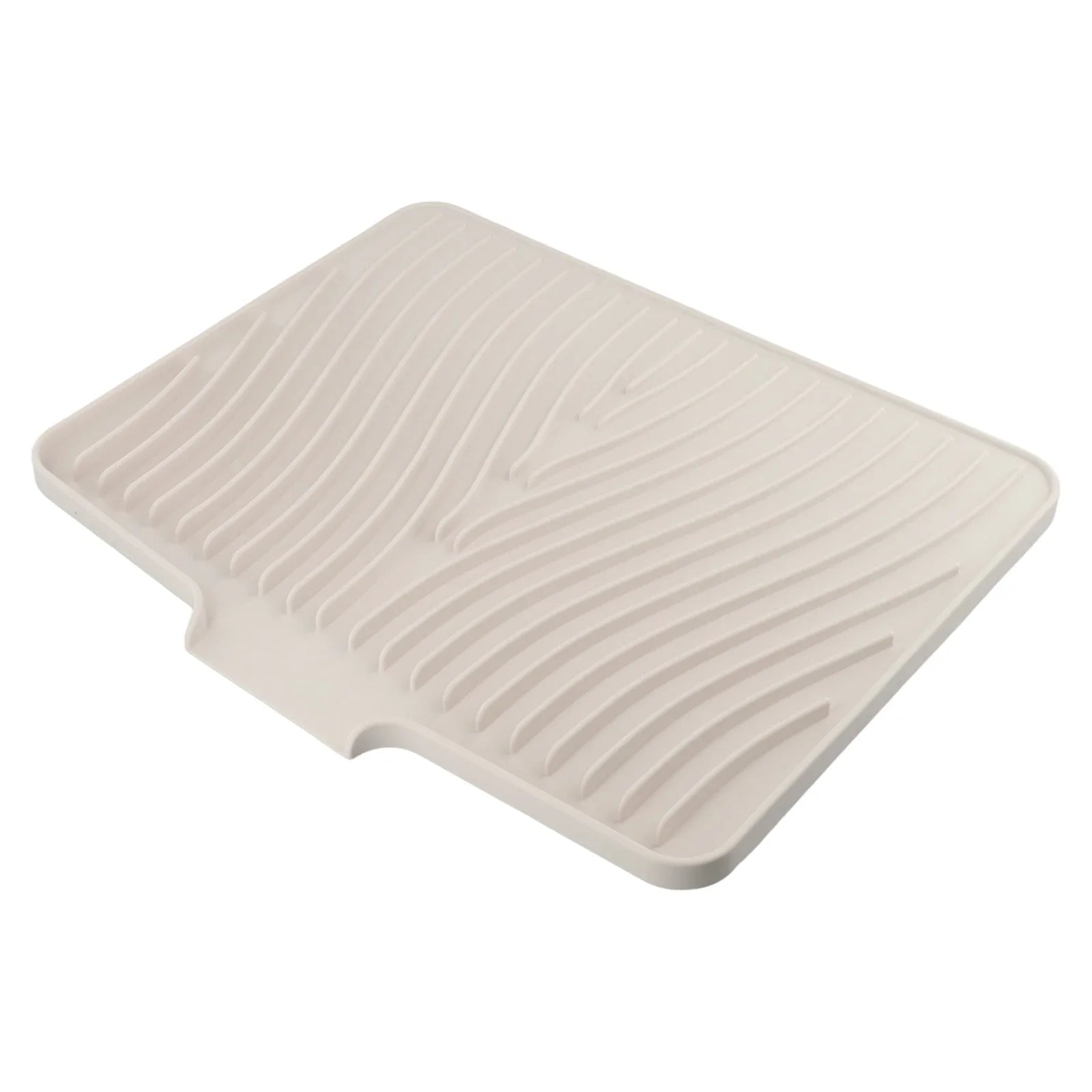 Alfombrilla para secar platos: silicona de primera calidad, resistente al calor, diseño de drenaje de agua para fregadero de cocina