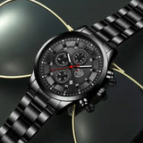 Stylish Alloy Quartz Watch for Men – Fashion & Casual Timepiece