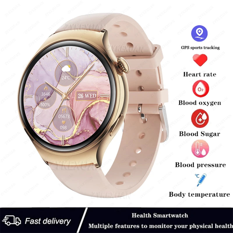 Advanced Full Steel Smartwatch with Bluetooth Calling & Health Tracking