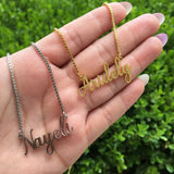 Custom Name Pendant Necklace – Personalized Stainless Steel Jewelry for Men & Women