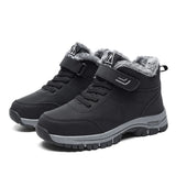 Men's Waterproof Winter Boots - Warm Ankle Snow Boots with Non-Slip Sole