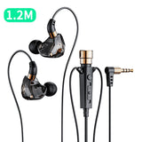 Wired HiFi Karaoke Headphones with Mic - Noise Cancelling 3.5mm AUX Heavy Bass Earphones