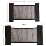 Universal Car Back Seat Mesh Storage Net – Elastic Organizer with Magic Sticker for Trunk or Seat Back