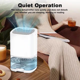 Compact Smart Air Purifier & Dehumidifier for Home, Office, and Kitchen – Quiet, Portable, and Energy-Efficient