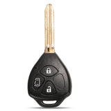 Durable 2/3/4-Button Toyota Key Fob Shell Replacement with Uncut Blade