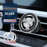 Soporte magnético para teléfono de coche: soporte giratorio de 360° para ventilación de aire para una conducción segura con manos libres
