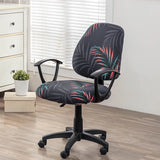 Stretch Office Chair Covers – 2-Piece Printed Seat & Backrest Protector Set