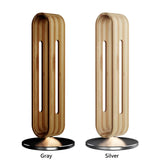 Soporte para auriculares de madera de bambú y aluminio: expositor de auriculares para juegos y soporte para guardar auriculares
