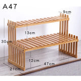 Bamboo 3-Tier Plant Stand – Indoor Flower Pot Rack & Multi-Purpose Storage Shelf