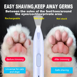 Professional Pet Grooming Kit - Rechargeable Hair Trimmer with LED Light for Dogs & Cats