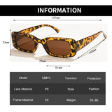 Retro Rectangle Sunglasses for Women – UV400 Vintage Fashion Eyewear with Anti-Glare Lenses