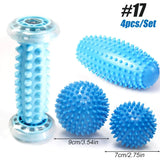 Spiky Massage Ball & Foot Roller Set - Deep Tissue Therapy for Plantar Fasciitis & Muscle Pain