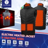 USB Heated Vest for Men & Women - 3-Temperature Electric Jacket for Outdoor Sports & Winter Warmth