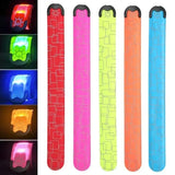 Pulsera luminosa LED: brazalete reflectante recargable para correr de noche, andar en bicicleta y fiestas 