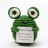Handmade Knitted Plant-Themed Decorative Doll