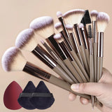 20-Piece Professional Makeup Brush Set for Flawless Beauty Application