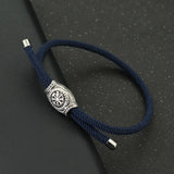 Men's Viking Rope Bracelet - Adjustable Handmade Stainless Steel Jewelry for Men