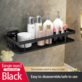 Estante de almacenamiento para baño de acero inoxidable: organizador de pared resistente a la oxidación