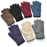 New Winter Thicken Warm Gloves For Men Women Students Knitted Three Finger Touch Screen Mittens Outdoor Cycling Skiing Gloves