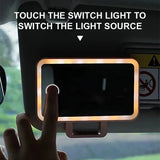 Rechargeable LED Sun Visor Vanity Mirror – Adjustable Makeup Mirror for Cars
