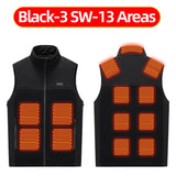 USB Rechargeable Heated Vest for Men & Women - Fleece-Lined Winter Heating Vest