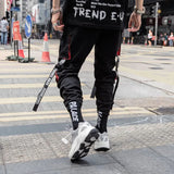 Men’s Hip Hop Pencil Pants with Elastic Waist – Comfortable Full-Length Ankle-Length Cotton Blend Casual Pants
