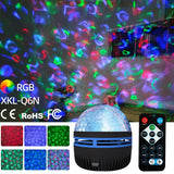 Rotating Star Projector Night Light - Galaxy Aurora LED Lamp with Remote Control