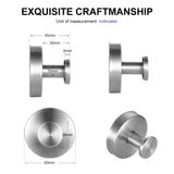 Gancho de ventosa de metal, ganchos de ventosa de baño de gran resistencia al vacío, soporte de toalla impermeable, colgador de pared reutilizable de acero inoxidable