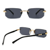 Gafas de sol ovaladas rectangulares vintage: gafas clásicas con montura de metal para hombres y mujeres