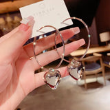Pendientes de metal geométricos estilo punk: pendientes colgantes de grano irregular vintage para mujer