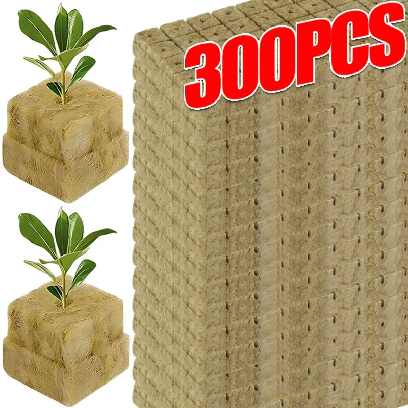 Rockwool Starter Plugs for Hydroponics - Seed Starter Cubes for Plant Propagation