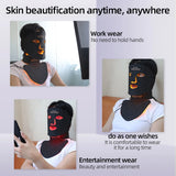 Silicone LED Light Therapy Mask for Face & Neck – Anti-Aging, Acne Removal & Skin Rejuvenation