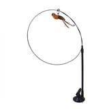 Interactive Feather Cat Toy with Suction Cup and Bell