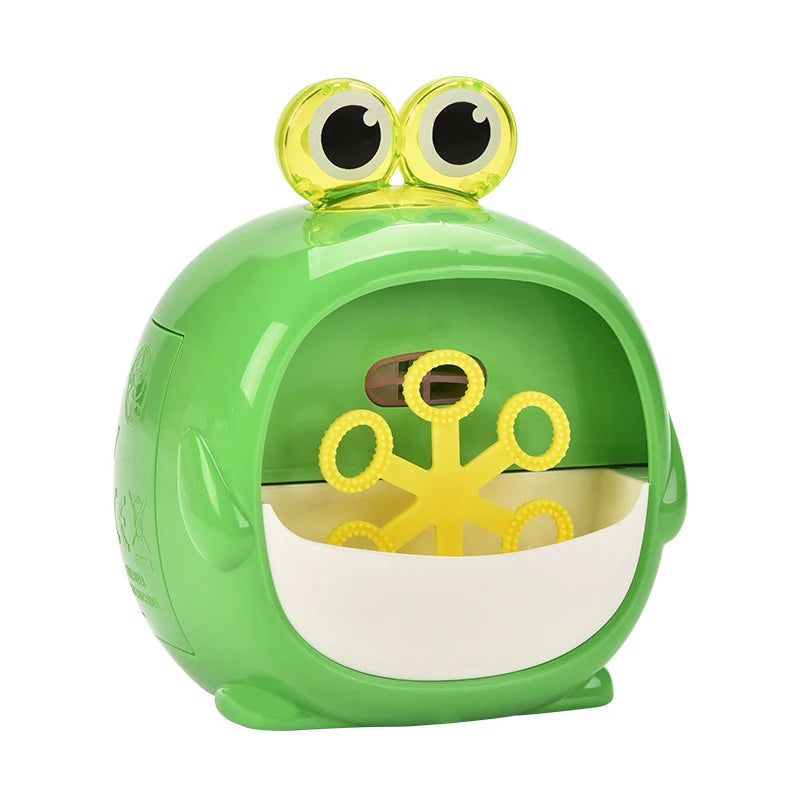 Cartoon Bubble Blower Toy - Dinosaur & Frog Shaped Bubble Machine for Kids