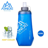 Botella de agua plegable Soft Flask de 250 ml/500 ml, paquete de hidratación sin BPA para correr, hacer senderismo y andar en bicicleta