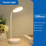 360° Adjustable USB Rechargeable Desk Lamp - 3-Level Dimmable LED Clip Light