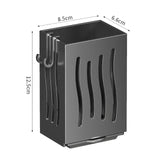 Caja de almacenamiento de cubiertos para montar en la pared: soporte para utensilios de cocina y palillos 