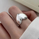 925 Sterling Silver Irregular Geometric Ring – Minimalist Jewelry for Women