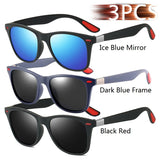 Vintage Square Unisex Sunglasses – Polarized Anti-Glare UV400 Shades for Driving & Fishing