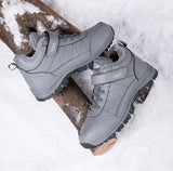 Men's Waterproof Winter Boots - Warm Ankle Snow Boots with Non-Slip Sole