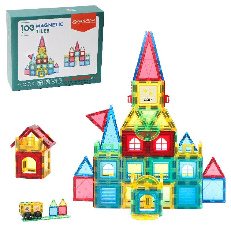 Magnetic People Figures Set – 4PC Magnetic Dolls for Building Blocks & Tiles