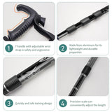 Adjustable Aluminum Trekking Pole with T-Handle for Hiking & Climbing