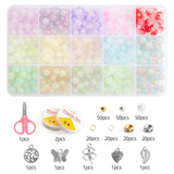 28-Color Glass Beads DIY Jewelry Making Kit – 8mm Round Crystal Beads with Accessories