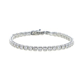 Elegant Cubic Zirconia Tennis Chain Bracelet for Women