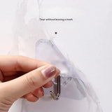 Transparent Suction Hook - Strong, Non-Punching Adhesive Wall Hook for Home & Kitchen
